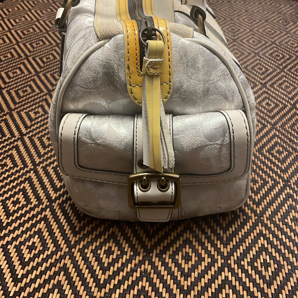 Vintage Y2K Coach Signature Print Tie Dye satchel 2186 Soho speedy doctor bag - Picture 8 of 14